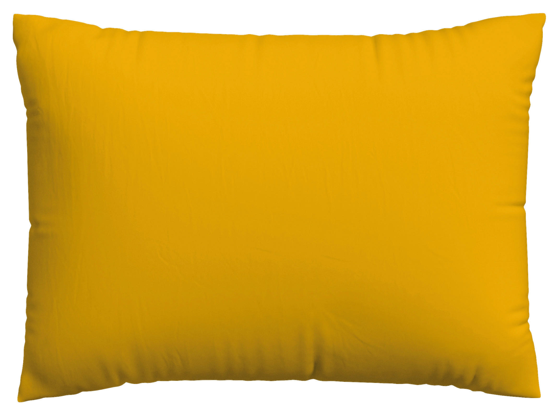 KOPFPOLSTERBEZUG WOVEN SATIN 60/80 cm  - Dunkelgelb, Basics, Textil (60/80cm) - Schlafgut