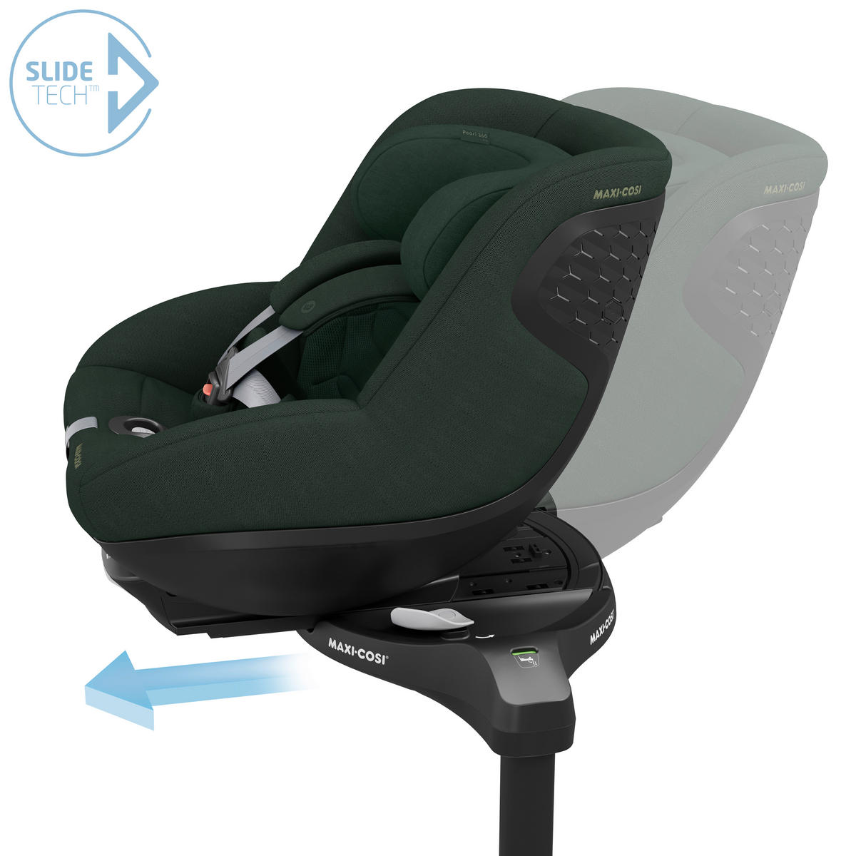 REBOARD DEČJE SEDIŠTE  Pearl 360 Pro  - tamnozelena, Osnovno, tekstil/metal (43,2/49,6/71,4cm) - Maxi-Cosi
