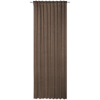KÉSZFÜGGÖNY részben fényzáró  - sötétbarna, Basics, textil (135/245cm) - Esposa