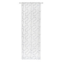 KONČANA ZAVESA  prosojno  140/280 cm   - bela, Basics, tekstil (140/280cm) - Esposa