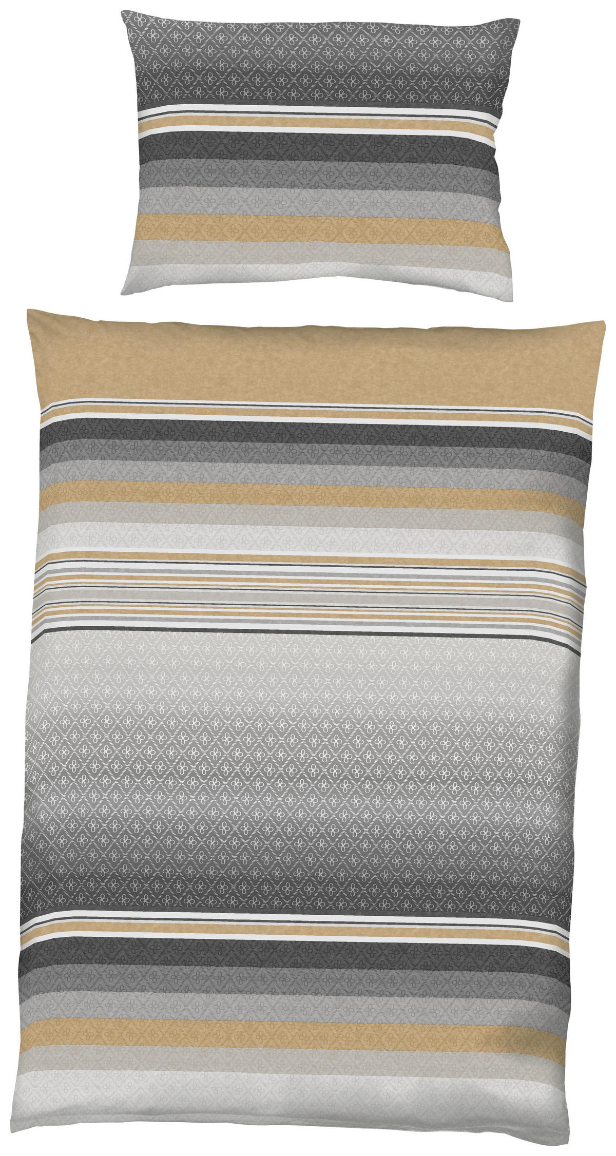 BETTWÄSCHE Jahreskollektion Makosatin 140/200 cm  - Edelstahlfarben, Design, Textil (140/200cm) - Kaeppel