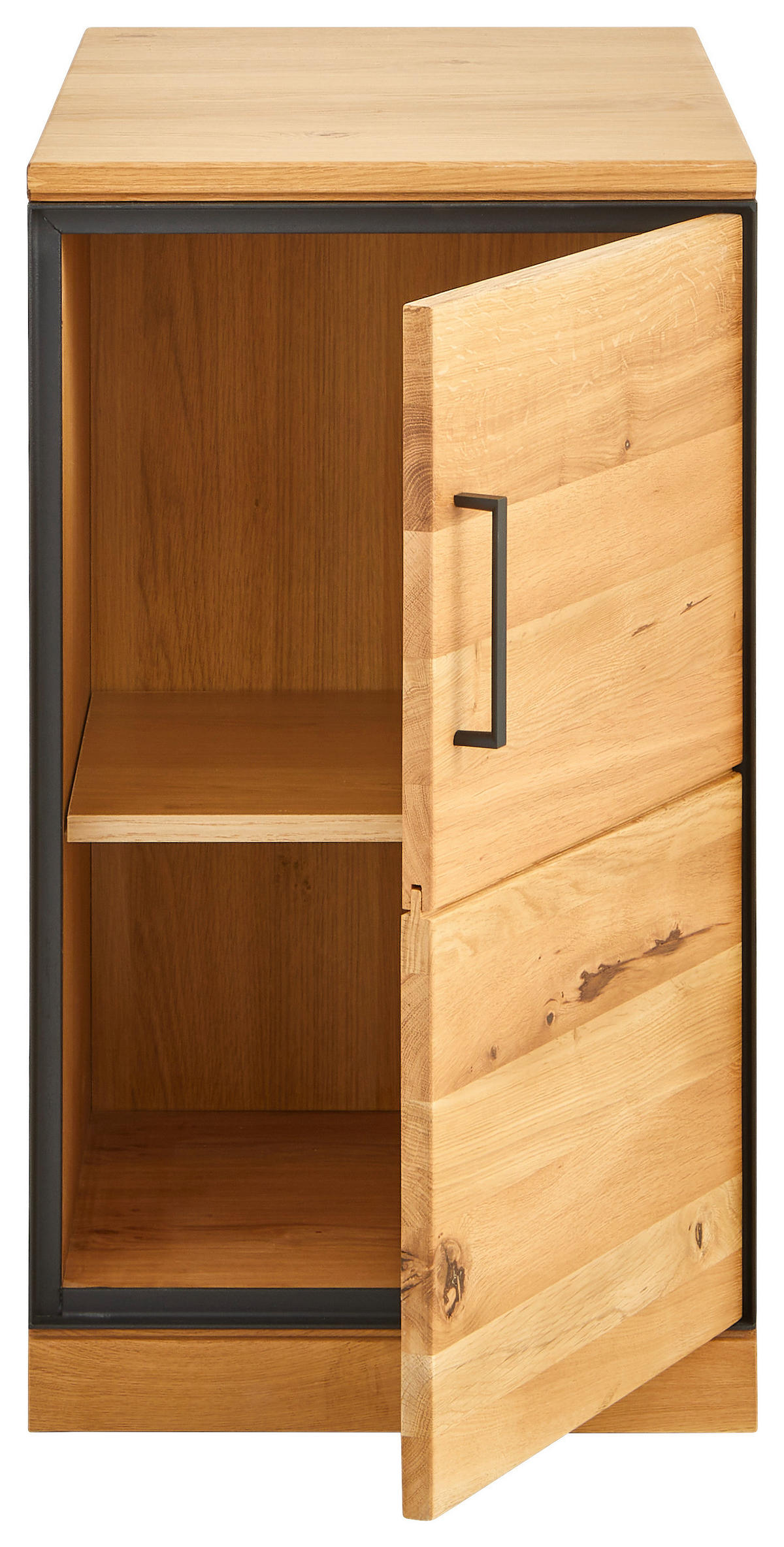 ANSTELLCONTAINER 43/75/80 cm  - Eichefarben/Anthrazit, Natur, Holz/Holzwerkstoff (43/75/80cm) - Linea Natura