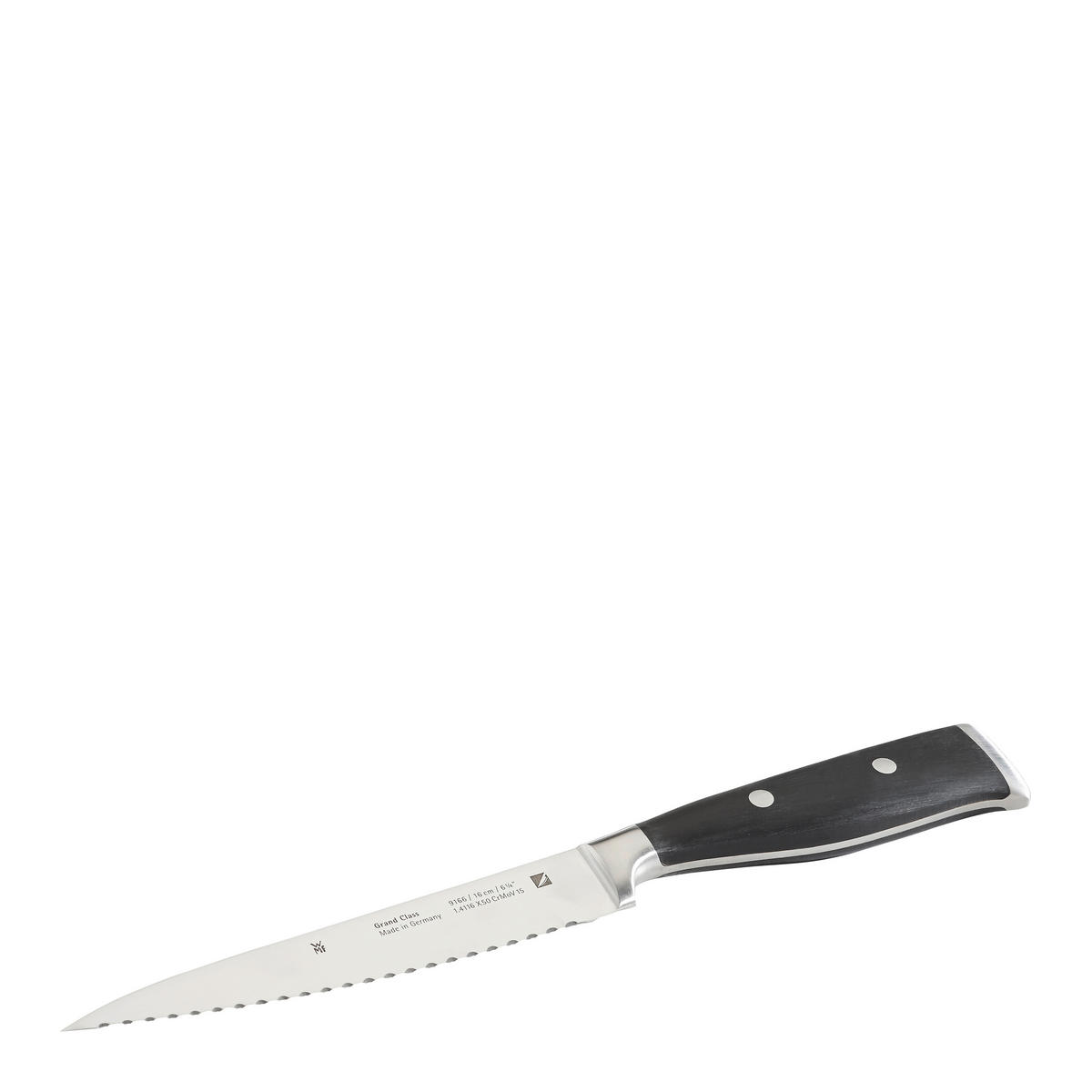 UNIVERSALMESSER Grand Class Stahl 29 cm  - Edelstahlfarben/Schwarz, Design, Kunststoff/Metall (29cm) - WMF