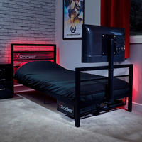 METALLBETT 90/190 cm  in Schwarz  - Schwarz, MODERN, Metall (90/190cm) - X Rocker