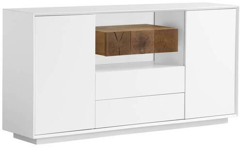 Sideboard Hasti  in 170/85/40 cm  - Eichefarben/Weiß, Design, Holz/Holzwerkstoff (170/85/40cm) - MID.YOU