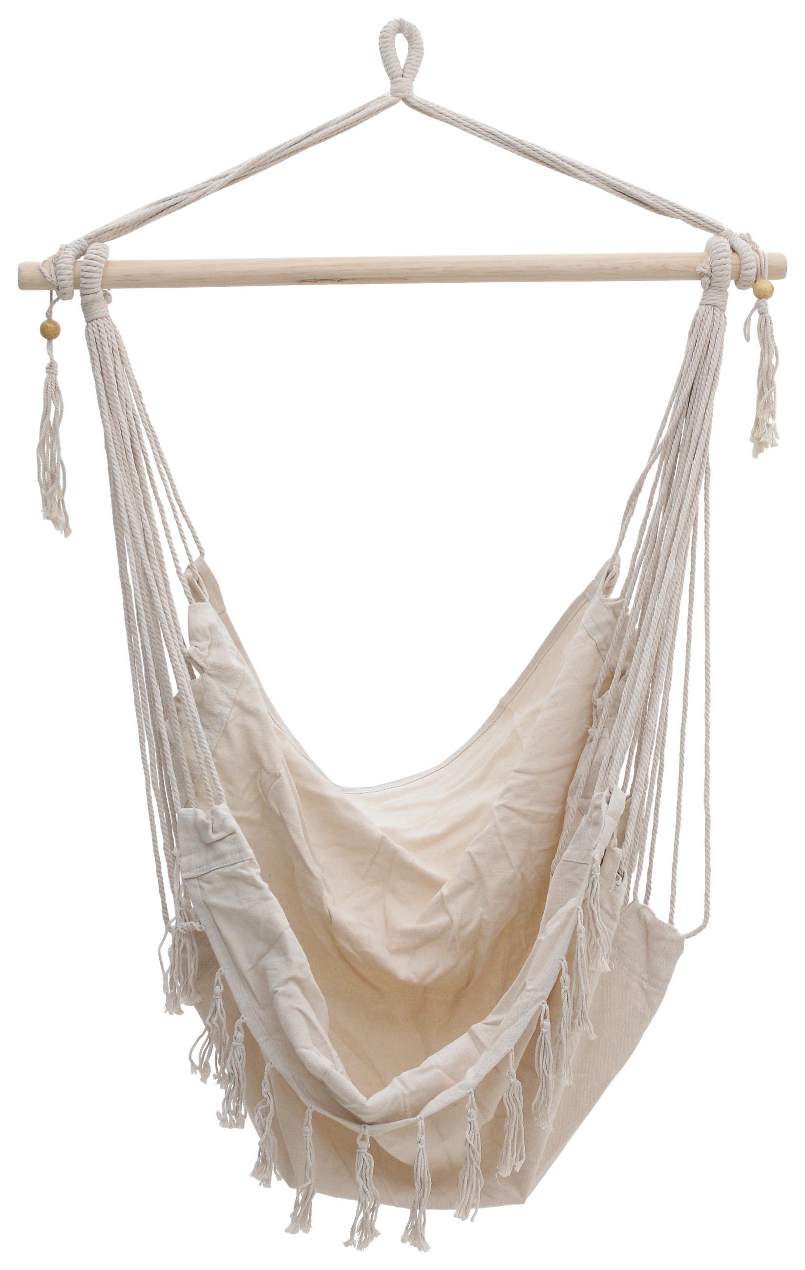 HÄNGESESSEL Beige - Beige, Trend, Holz/Textil (100/130/100cm)