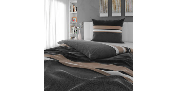 BETTWÄSCHE Mavie Satin 140/200 cm - Grau, KONVENTIONELL, Textil (140/200cm) - Novel