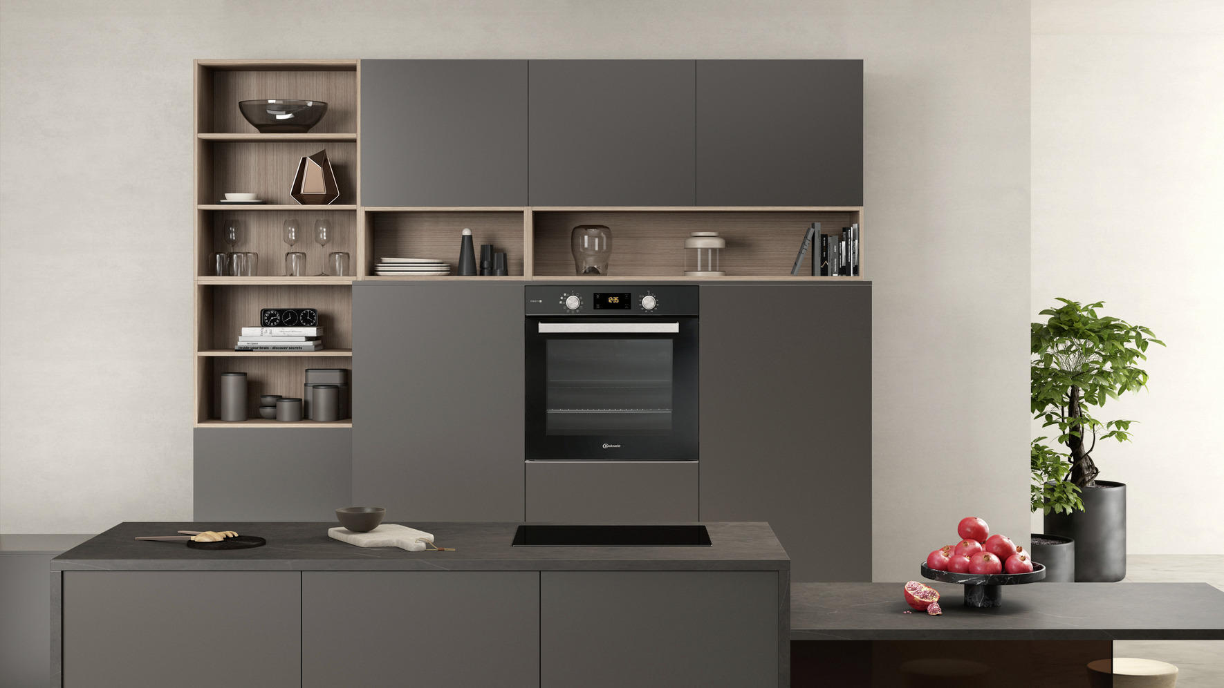 EINBAUBACKOFEN BAK5S KP8V2 BLG  - Schwarz, Basics (59,5/59,5/55,1cm) - Bauknecht