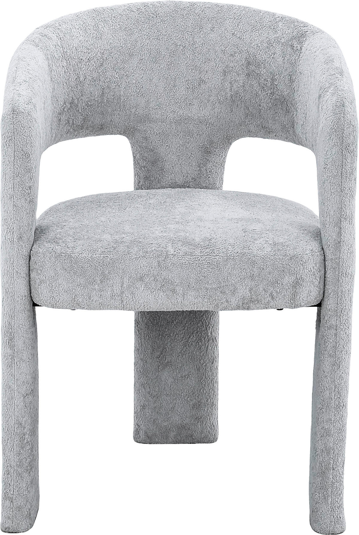 ARMLEHNSTUHL  in Eisen Chenille  - Grau, MODERN, Textil/Metall (57/81,5/58cm) - MID.YOU