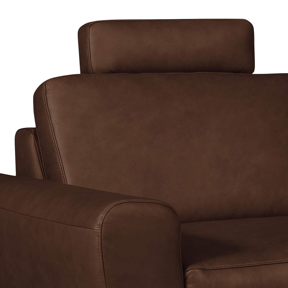 ECKSOFA in Echtleder Dunkelbraun  273/250 cm  - Dunkelbraun/Schwarz, Design, Leder/Metall (273/250cm) - Livetastic