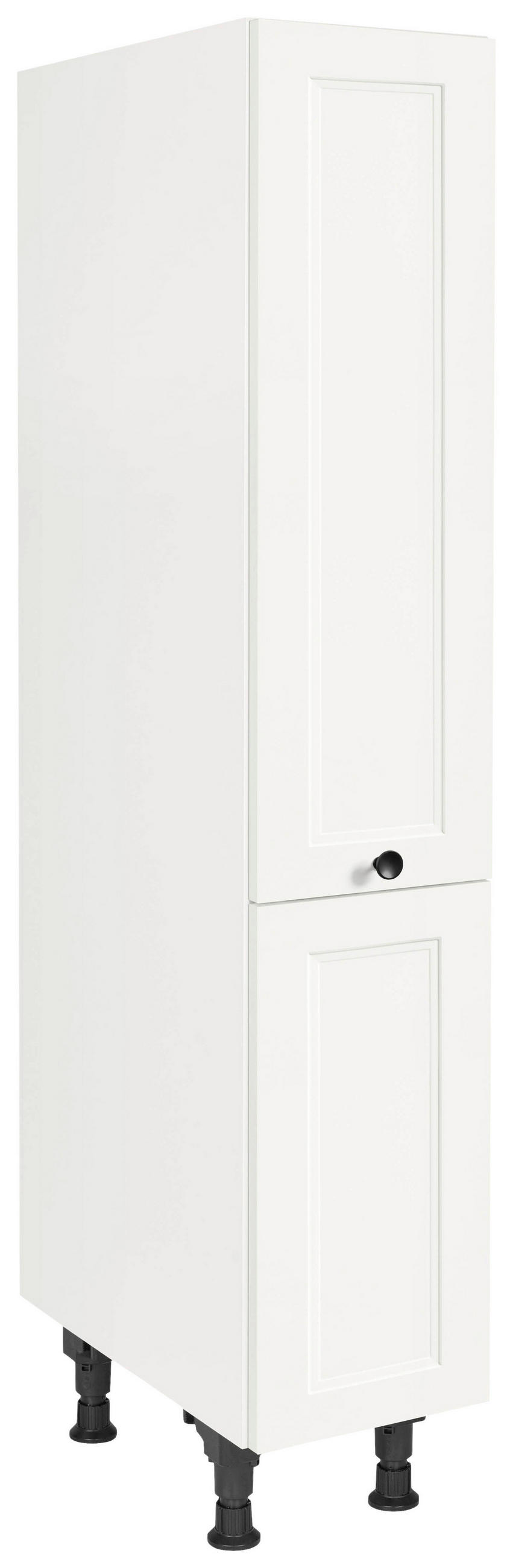 APOTHEKERSCHRANK 30/168/58 cm  in Weiß  - Schwarz/Weiß, MODERN, Holzwerkstoff/Metall (30/168/58cm) - Nobilia