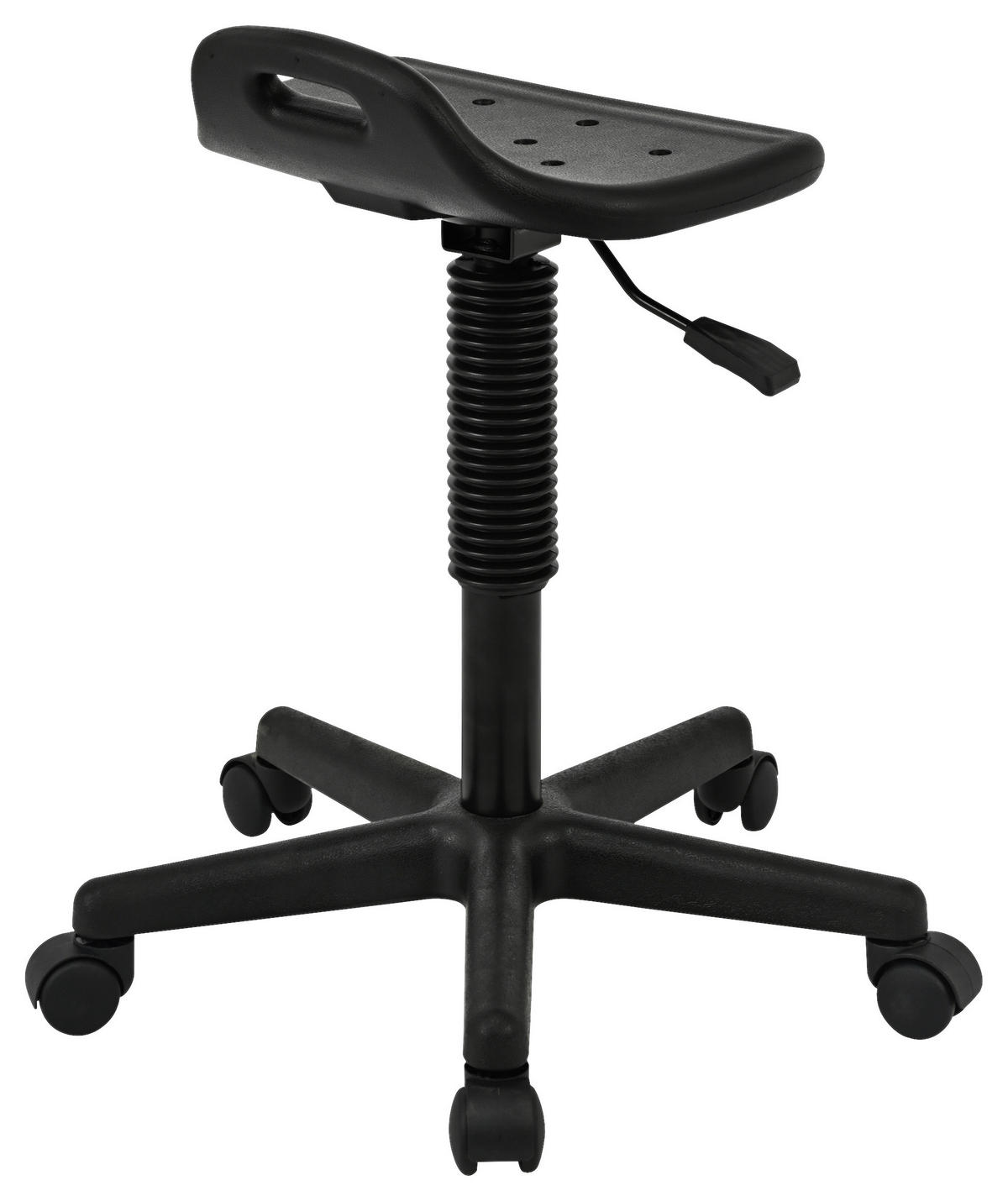 KONTORSPALL  svart  - svart, Modern, metall/plast (57/46-62/55cm) - Carryhome