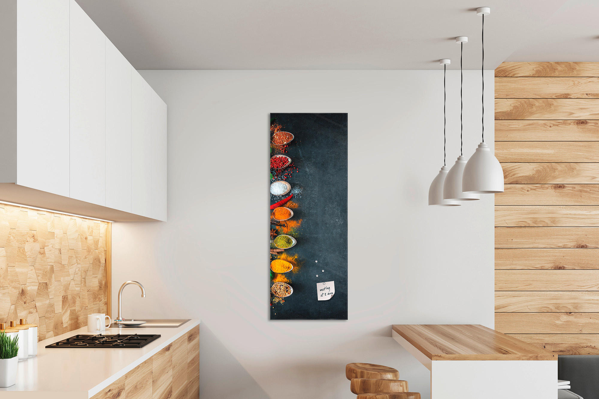 MAGNETTAFEL - Multicolor, Basics, Glas (30/80cm) - Euroart