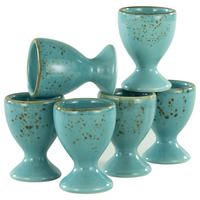 ÄGGKOPP SET keramik  - turkos, Trend, keramik (5,5cm) - Creatable