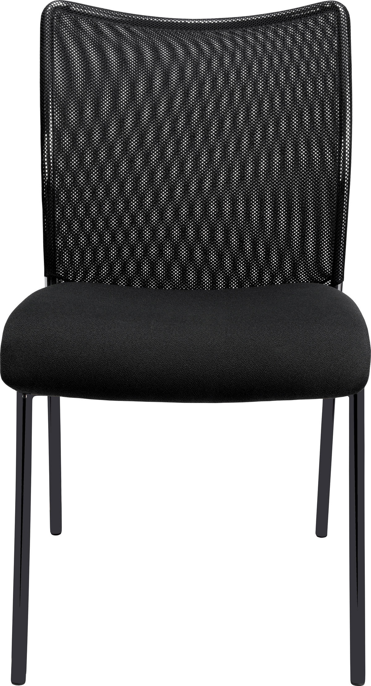 KONFERENČNÍ ŽIDLE - černá, Konvenční, kov/textil (58/84/46cm) - Xora