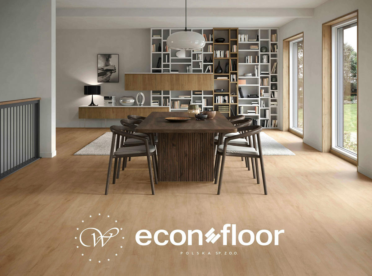 Vinylobden Econfloor BIG SIZE 70  per  m² - Naturfarben, Basics, Kunststoff/Stein (23/183/0.57cm)