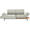 ECKSOFA  in Chenille Creme  132/240 cm  - Creme/Schwarz, Design, Holz/Textil (132/240cm) - Koinor