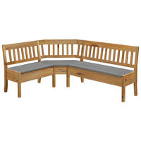 ECKBANK 147/170 cm Laugenfarbig, Grau Kiefer massiv   - Laugenfarbig/Grau, ROMANTIK / LANDHAUS, Holz (147/170cm) - Boxxx