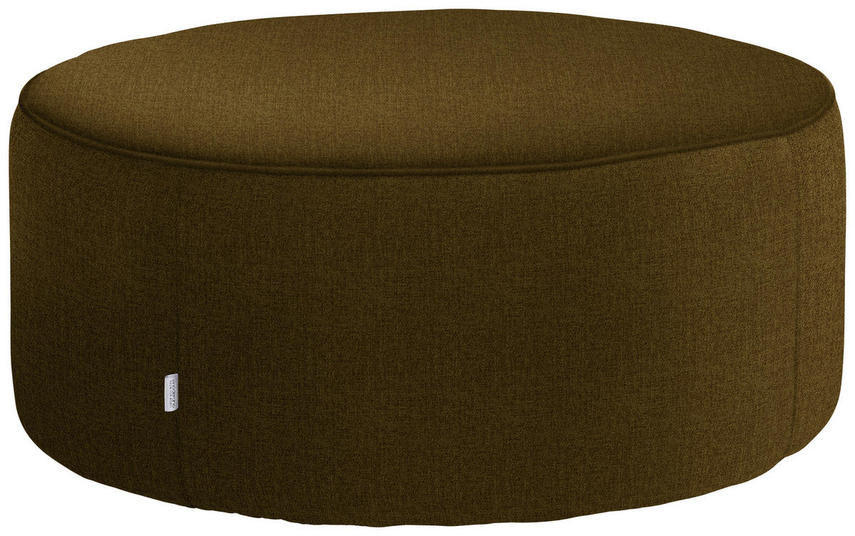 HOCKER in Textil Bronzefarben  - Bronzefarben, Design, Textil (80/33/80cm) - Belluti