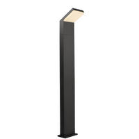 WEGELEUCHTE - Dunkelgrau, Design, Metall (21/18/100cm)