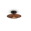 DECKENLEUCHTE GOOD&MOJO  30/8 cm   - Schwarz/Naturfarben, Trend (30/8cm) - Good & Mojo
