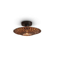 DECKENLEUCHTE  30/8 cm    - Schwarz/Naturfarben, Trend (30/8cm) - Good & Mojo