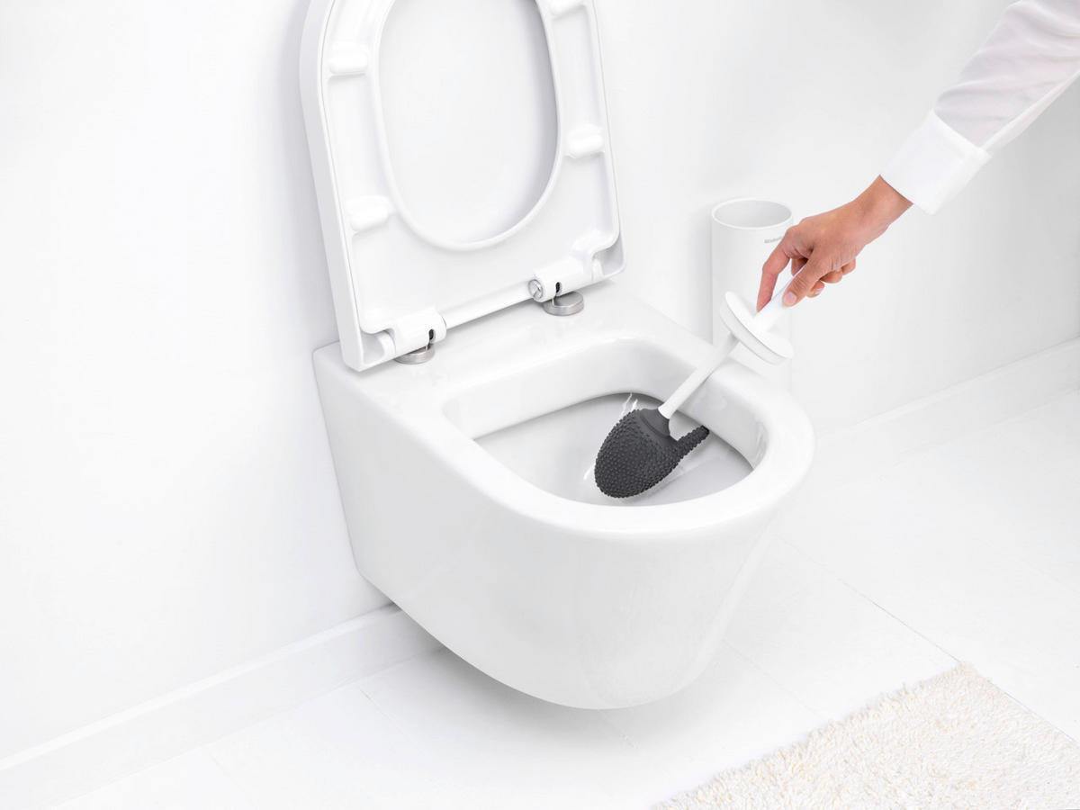 WC GARNITURA SA ČETKOM  bela  metal  - bela, Osnovno, metal/plastika (11/42/9.5cm) - Brabantia