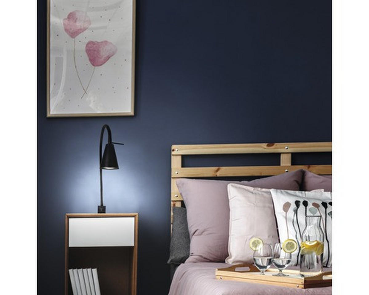 LED-WANDLEUCHTE 5,8/40,3 cm   - Schwarz, Basics, Metall (5,8/40,3cm) - Briloner