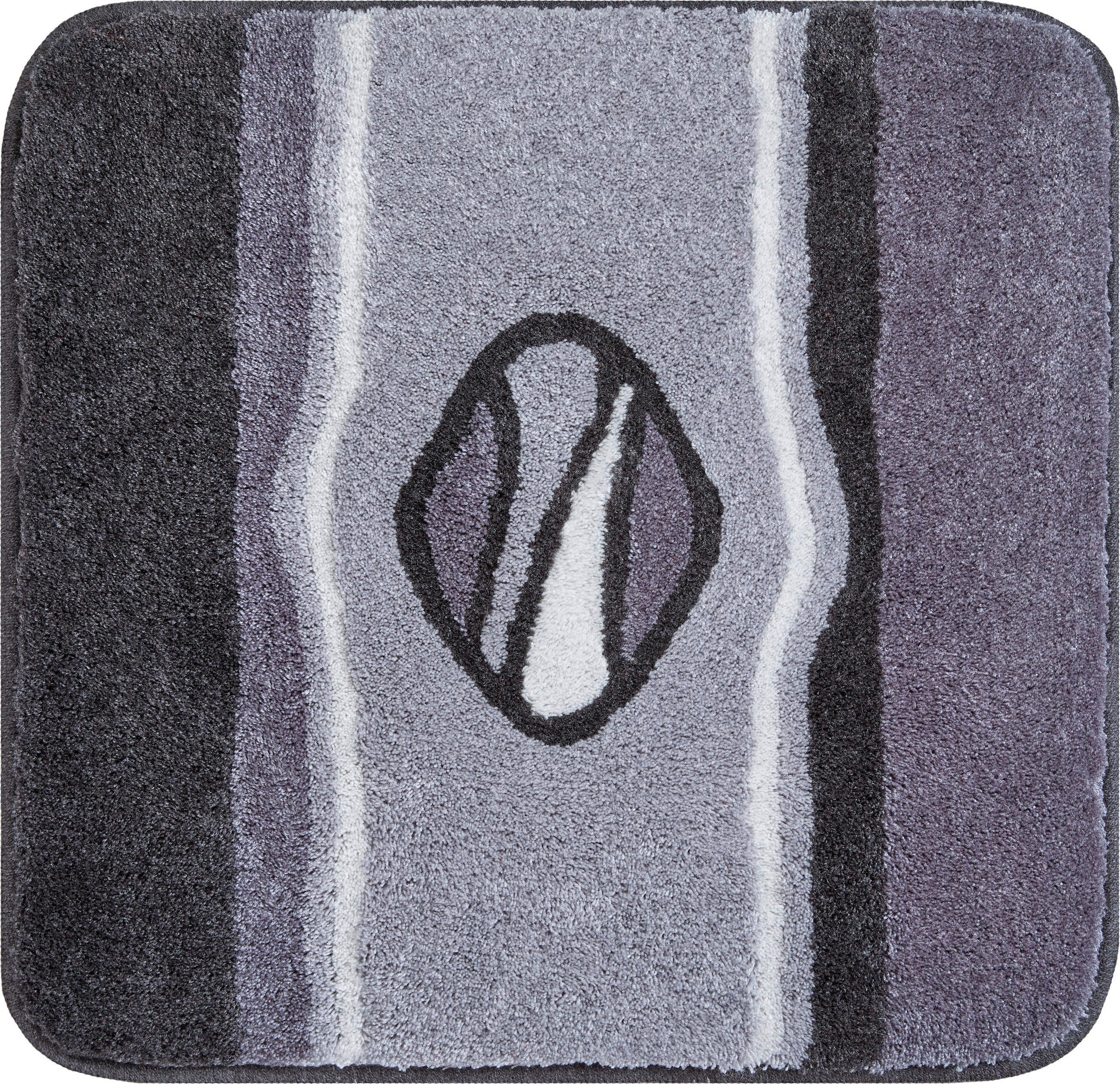 BADTEPPICH Jewel Anthrazit 60/60 cm  - Anthrazit, Basics, Kunststoff/Textil (60/60cm) - Grund