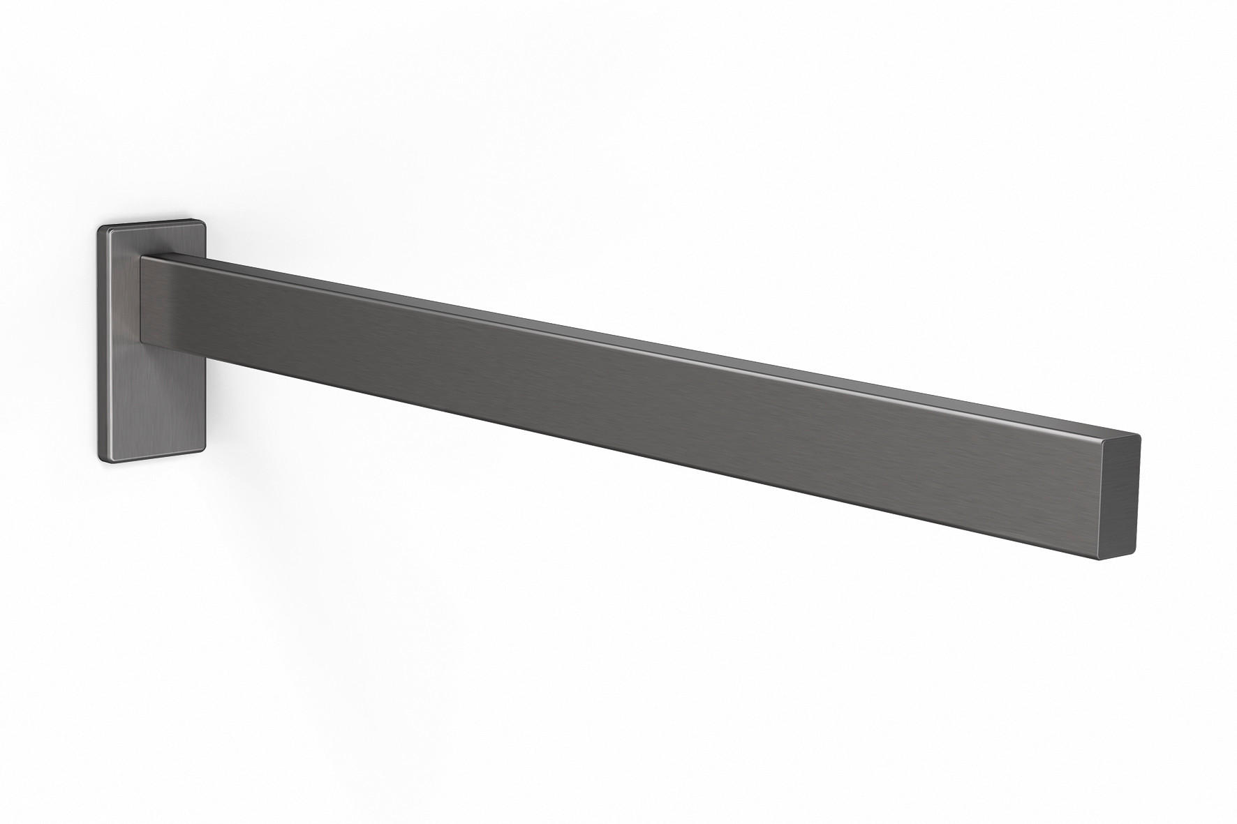 HANDTUCHHALTER Graphitfarben  - Graphitfarben, Basics, Metall (42,0/4,0/8,0cm) - Zack