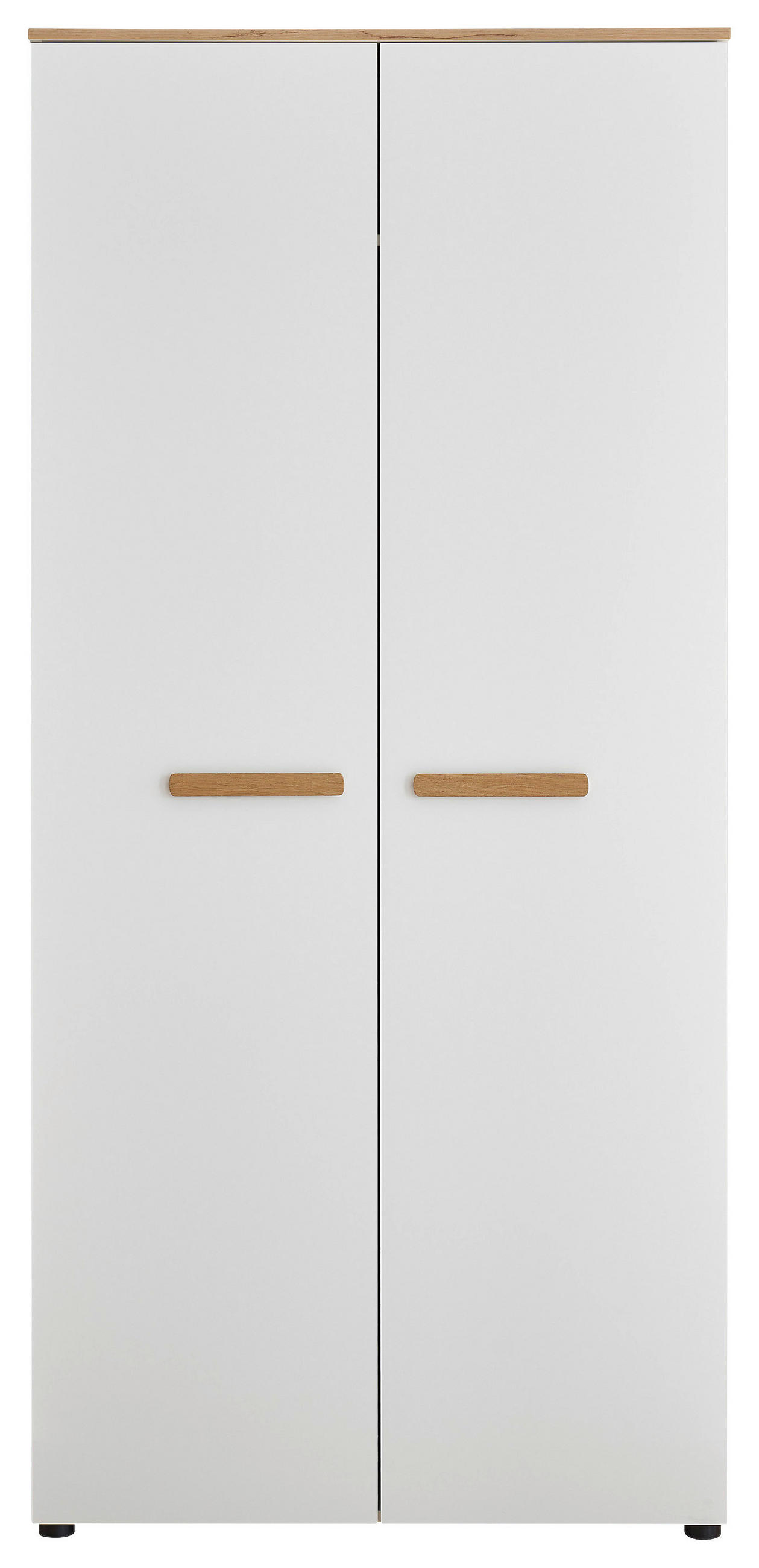 BABYKLEIDERSCHRANK  - Eiche Artisan/Weiß, Basics, Holzwerkstoff/Kunststoff (90/195/60cm) - My Baby Lou