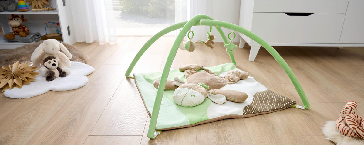 SPIELBOGEN DIEGO  - Schlammfarben/Grün, Basics, Kunststoff/Textil (80/80/60cm) - My Baby Lou