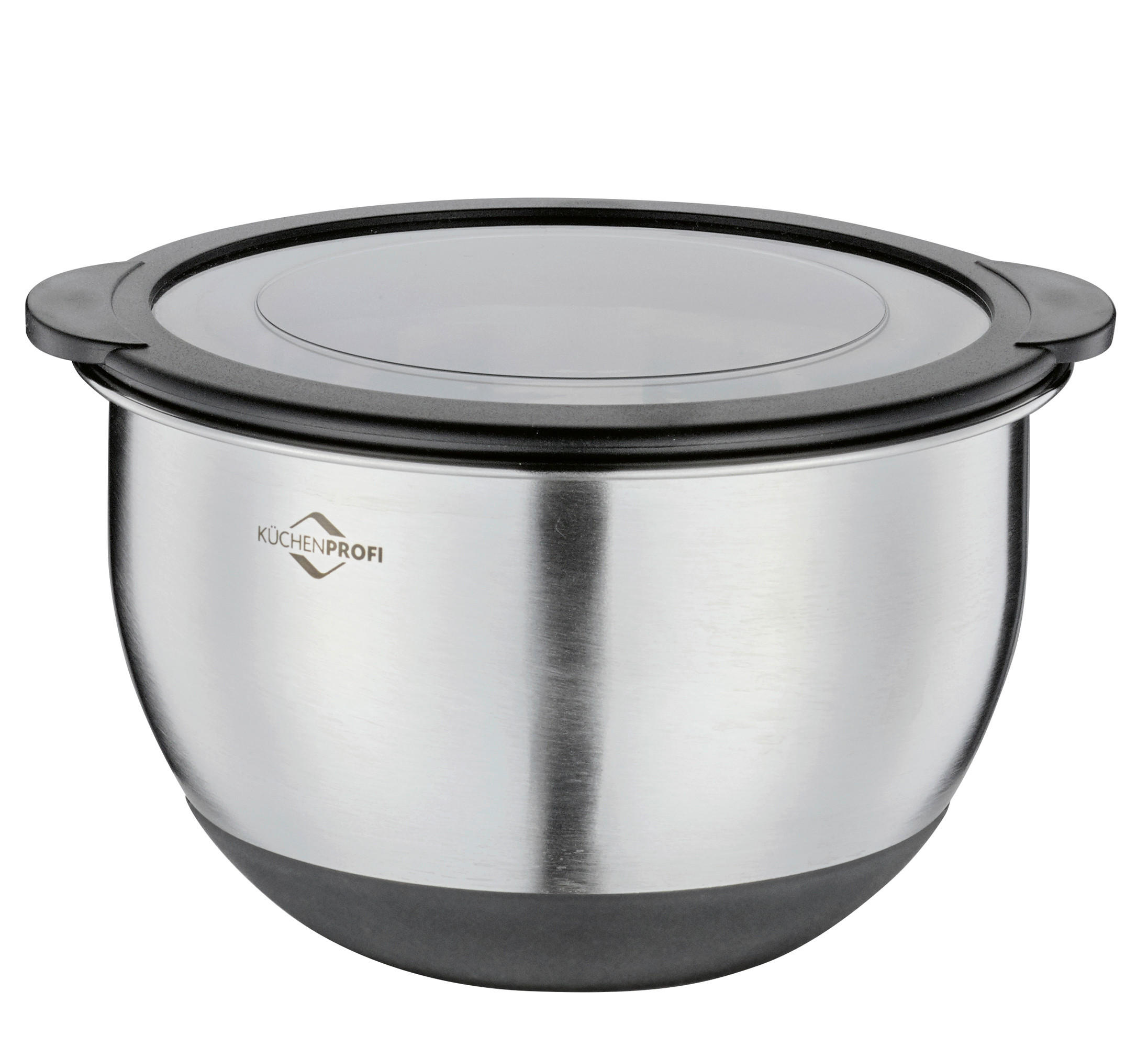 SCHÜSSEL DELUXE   - Transparent/Silberfarben, Basics, Kunststoff/Metall (16/10,5cm) - KÜCHENPROFI