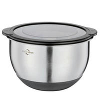 SCHÜSSEL DELUXE   - Transparent/Silberfarben, Basics, Kunststoff/Metall (16/10,5cm) - KÜCHENPROFI