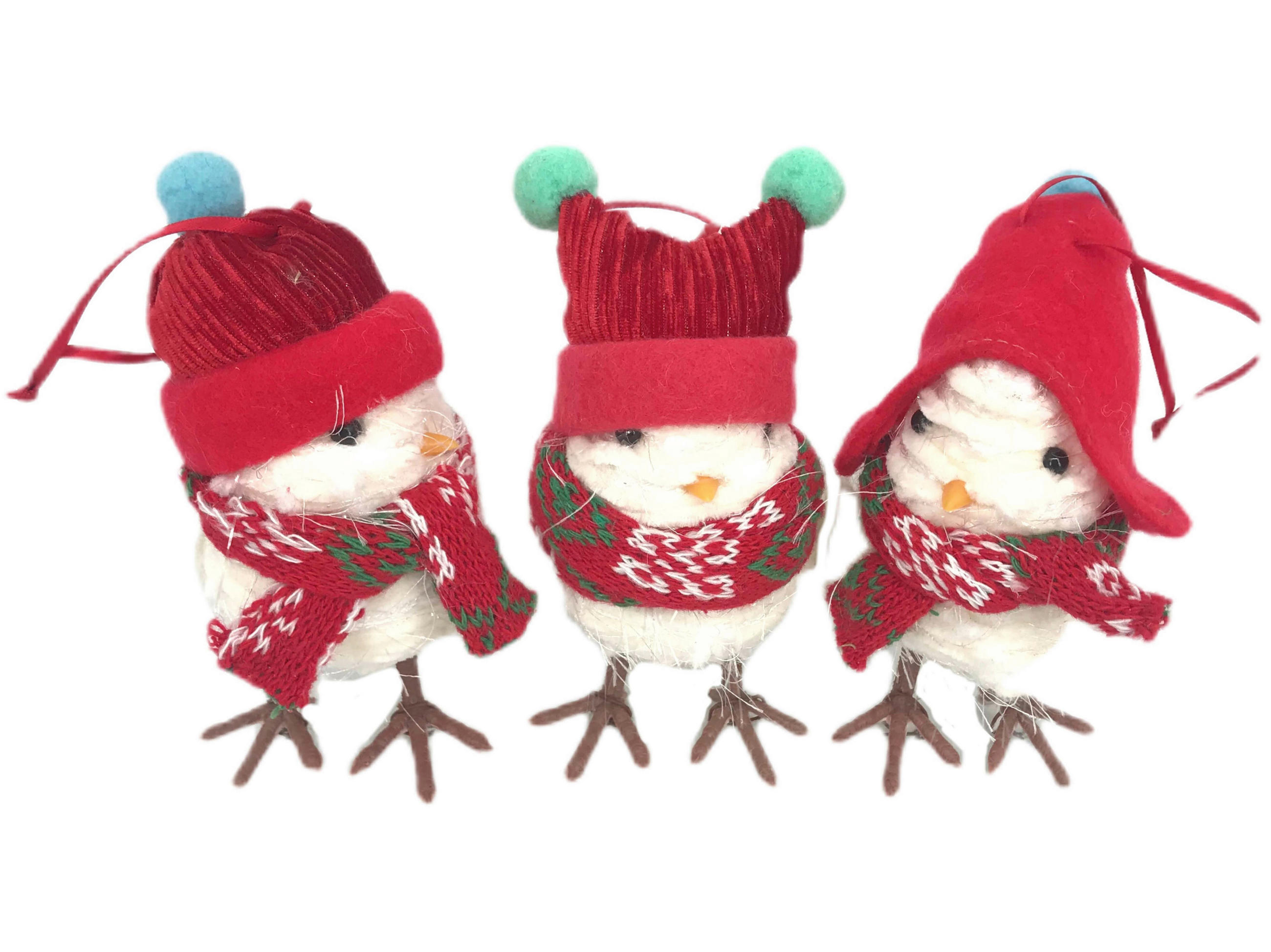 ORNAMENTE BRAD DE CRĂCIUN - maro/alb, Trend, plastic/metal (8cm) - X-Mas