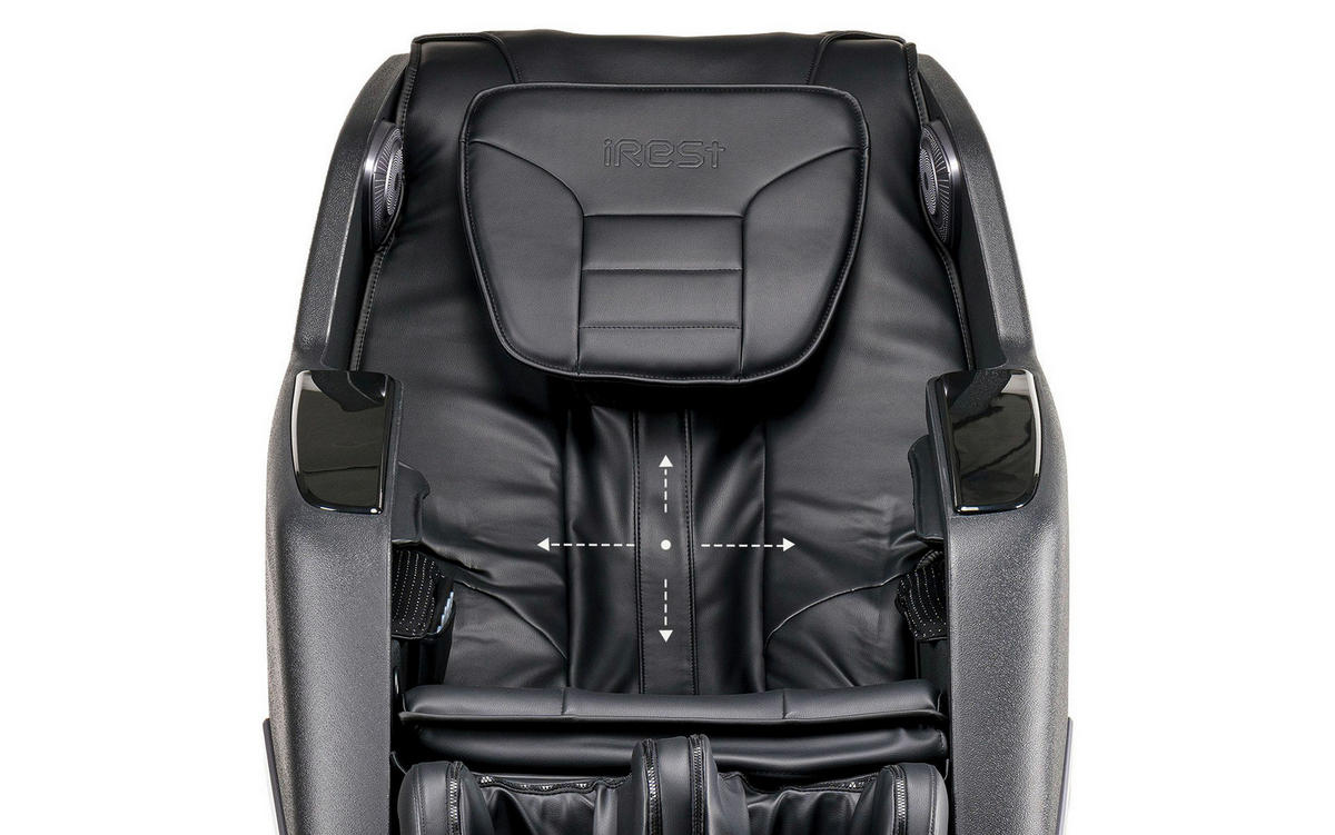 MASSAGESESSEL  mit Lederlook Schwarz integrierte Lautsprecher, Relaxfunktion, Liegefunktion, Netzbetrieb, Massagefunktion, Herz-Waage-Funktion, abwischbar, Bluetooth-Lautsprecher, Rückenlehne in S-Form  - Schwarz, KONVENTIONELL, Kunststoff/Textil (76/115/155-168cm) - Welnova