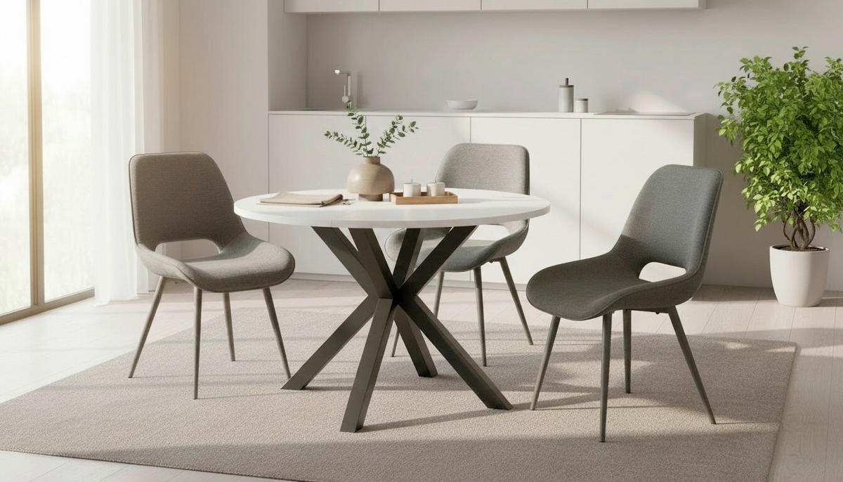 STUHL   Samt  Grau  - Grau, MODERN, Textil/Metall (50/86/62cm) - Livetastic