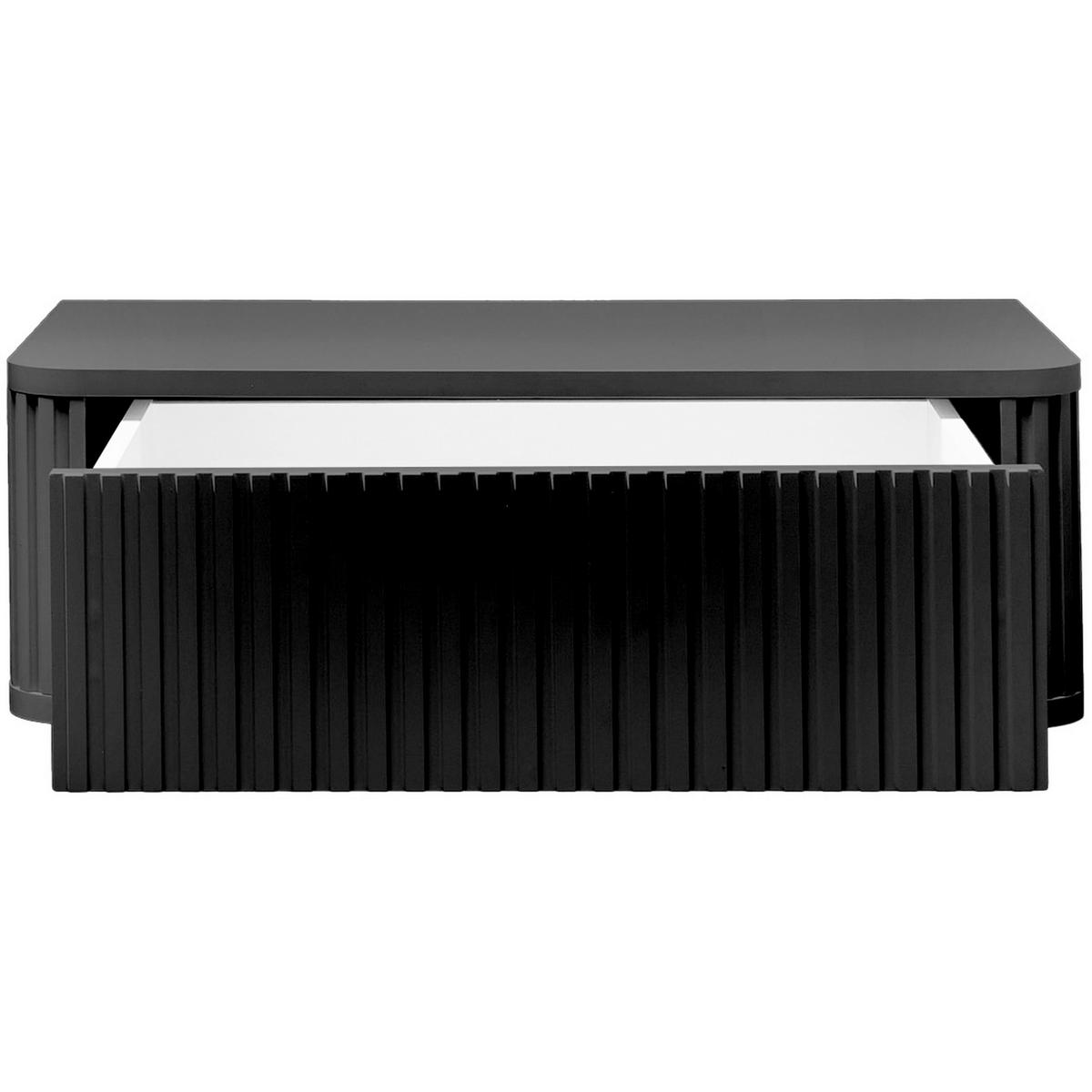 NACHTSCHRANK 63/21/38 cm  - Schwarz, KONVENTIONELL, Holzwerkstoff (63/21/38cm) - Chameo