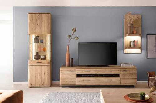 WANDREGAL 50/115/25 cm  - Eichefarben, Design, Holz/Holzwerkstoff (50/115/25cm) - Livetastic