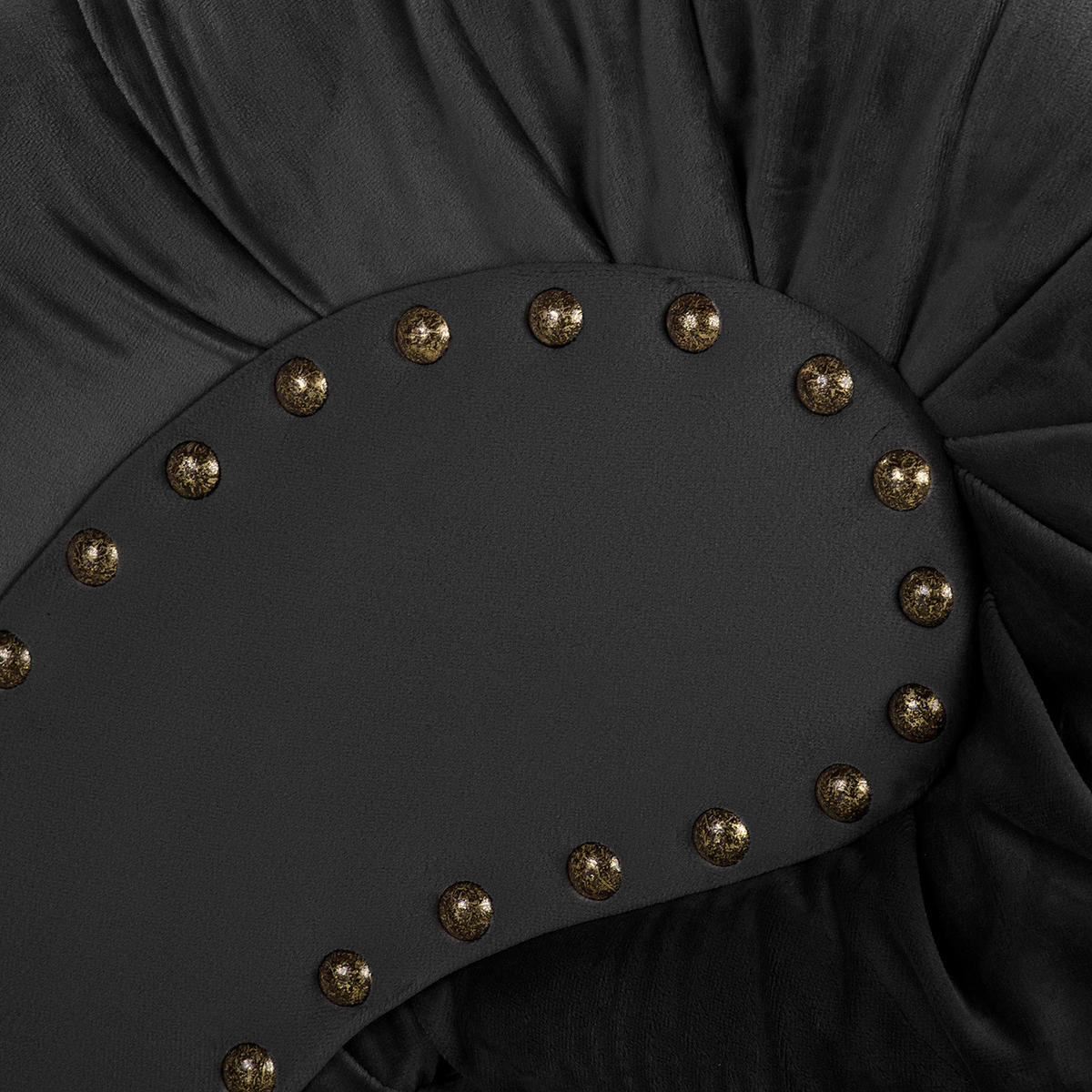 RÉCAMIERE Samt Schwarz  - Schwarz/Braun, Design, Holz/Textil (185/93/75cm) - Livetastic