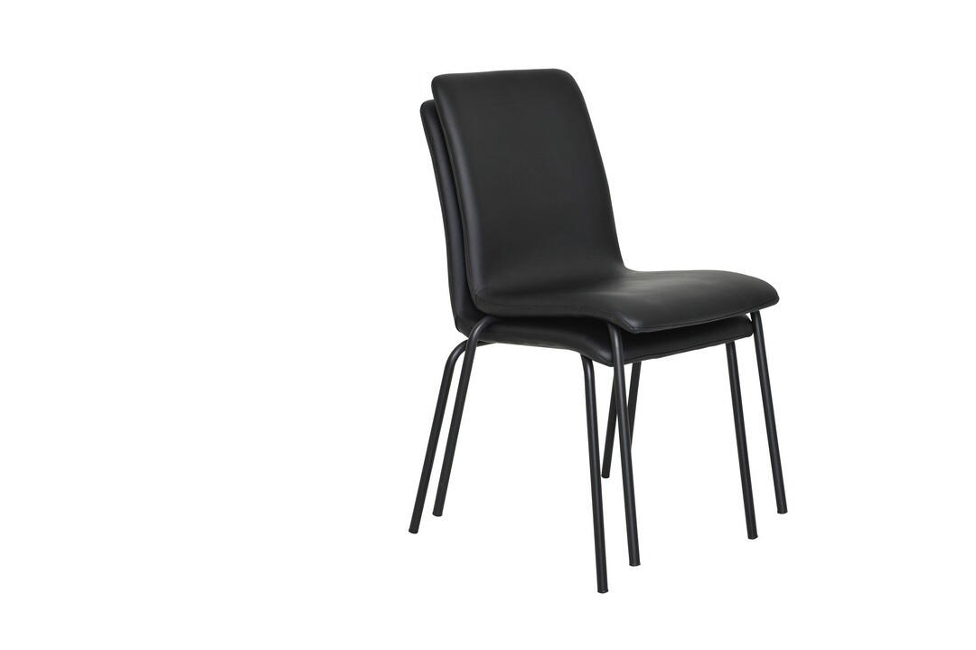 STOL stål  - svart, Design, metall/textil (60/83/48cm)