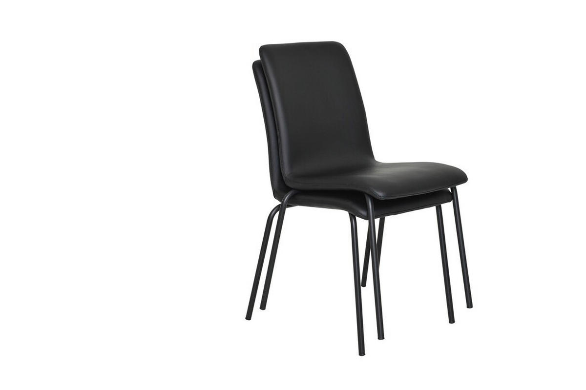 STOL stål  - svart, Design, metall/textil (60/83/48cm)