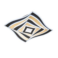 LED-DECKENLEUCHTE 50/50/7,6 cm   - Schwarz, Design, Metall (50/50/7,6cm) - Fischer & Honsel