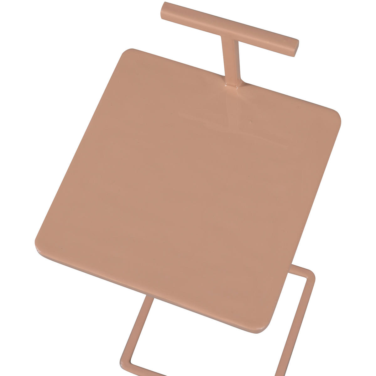 BEISTELLTISCH in Metall 22/22/64 cm  - Altrosa, Design, Metall (22/22/64cm) - Livetastic