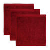 FROTTIERSET Superwuschel Rot 3-teilig  - Rot, Basics, Textil (30/30cm) - Moeve
