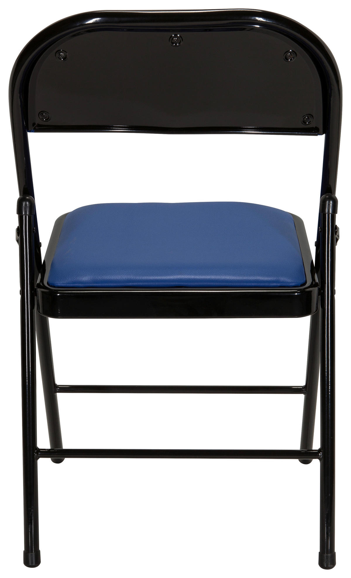 KLAPPSTUHL in Metall, Textil Blau, Schwarz  - Blau/Schwarz, Basics, Textil/Metall (44/80/49cm) - MID.YOU