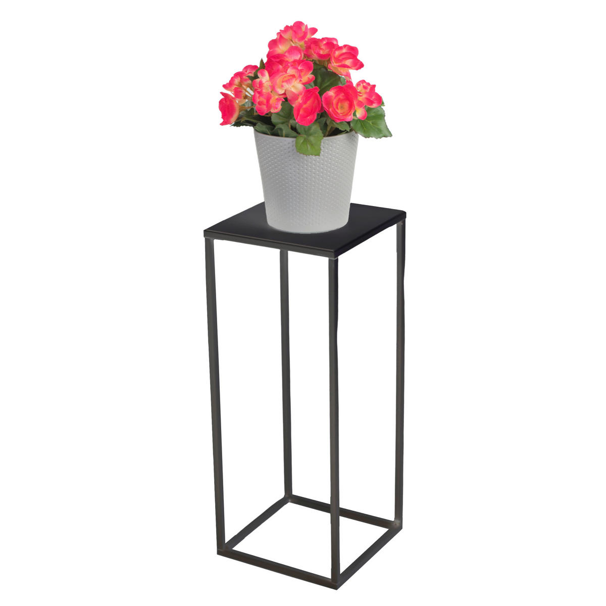 BLUMENSTÄNDER in Metall  - Schwarz, Basics, Metall (19/47/19cm)