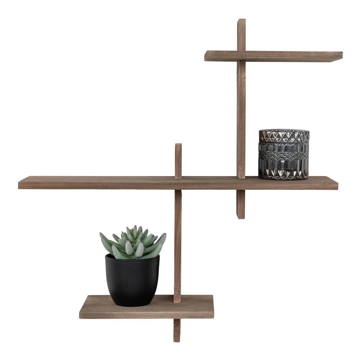 WANDREGAL Braun  - Braun, Design, Holz (53/56/15cm)