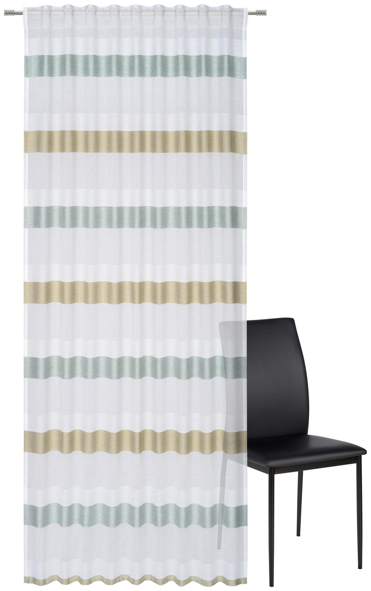 GOTOVA ZAVESA zelena - zelena, Konvencionalno, tekstil (135/245cm) - Esposa