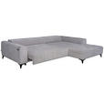 ECKSOFA  in Chenille Hellgrau  279/222 cm  - Hellgrau/Schwarz, KONVENTIONELL, Kunststoff/Textil (279/222cm) - Hom`in